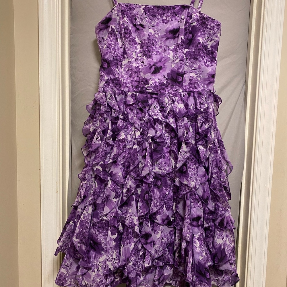 Purple Frill Dress S6